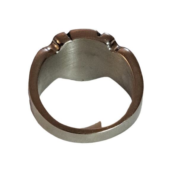 New Knight crusade cross armor shield ring size 14.5 - Picture 4 of 8